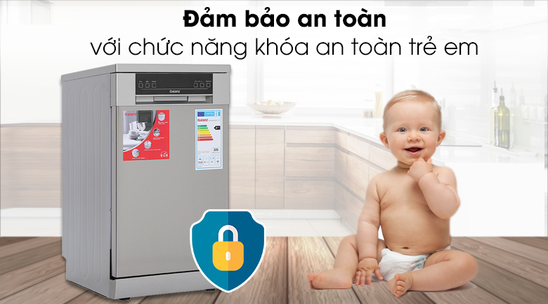 Máy rửa chén độc lập Galanz W45A3A401M-0E1 Máy rửa chén độc lập Galanz W45A3A401M-0E1