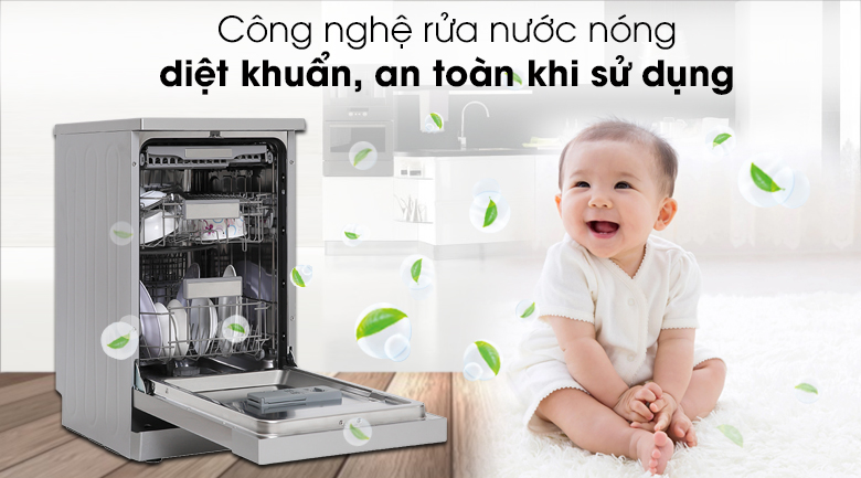 Máy rửa chén độc lập Galanz W45A3A401M-0E1 Máy rửa chén độc lập Galanz W45A3A401M-0E1