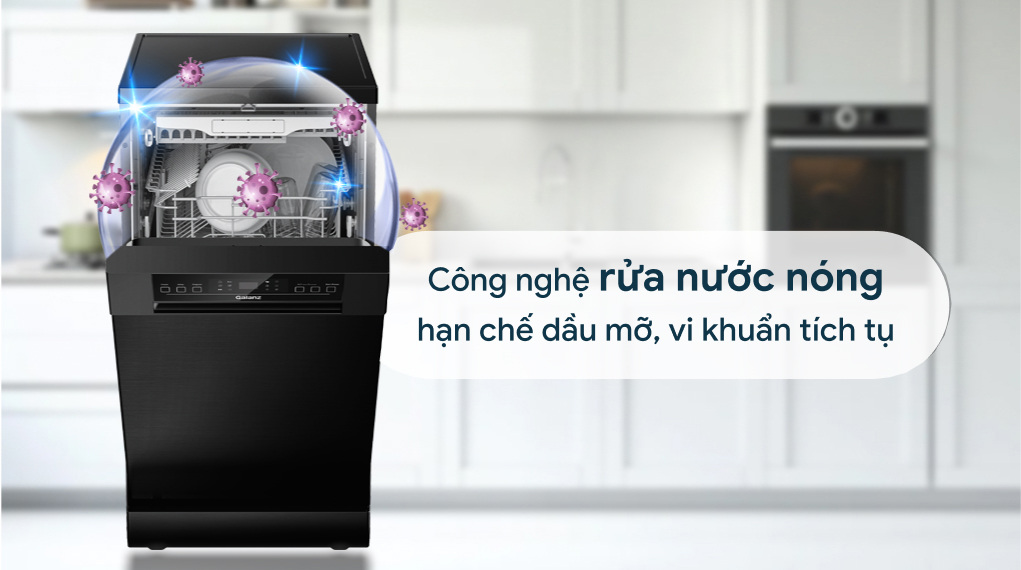 Máy rửa chén độc lập Galanz W45A3A401M-0E1(B) 11 bộ | Đen | Sấy nhiệt dư Máy rửa chén độc lập Galanz W45A3A401M-0E1(B) 11 bộ | Đen | Sấy nhiệt dư