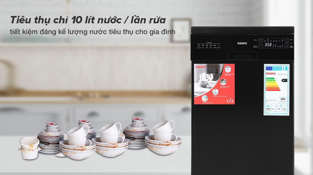 Máy rửa chén độc lập Galanz W45A3A401S-0E1(B) Máy rửa chén độc lập Galanz W45A3A401S-0E1(B)