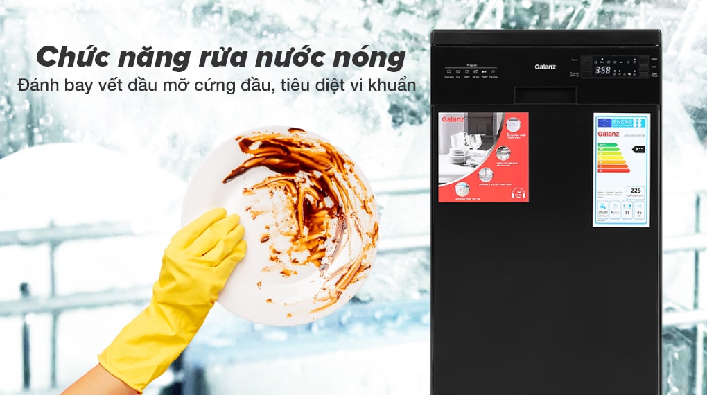 Máy rửa chén độc lập Galanz W45A3A401S-0E1(B) Máy rửa chén độc lập Galanz W45A3A401S-0E1(B)