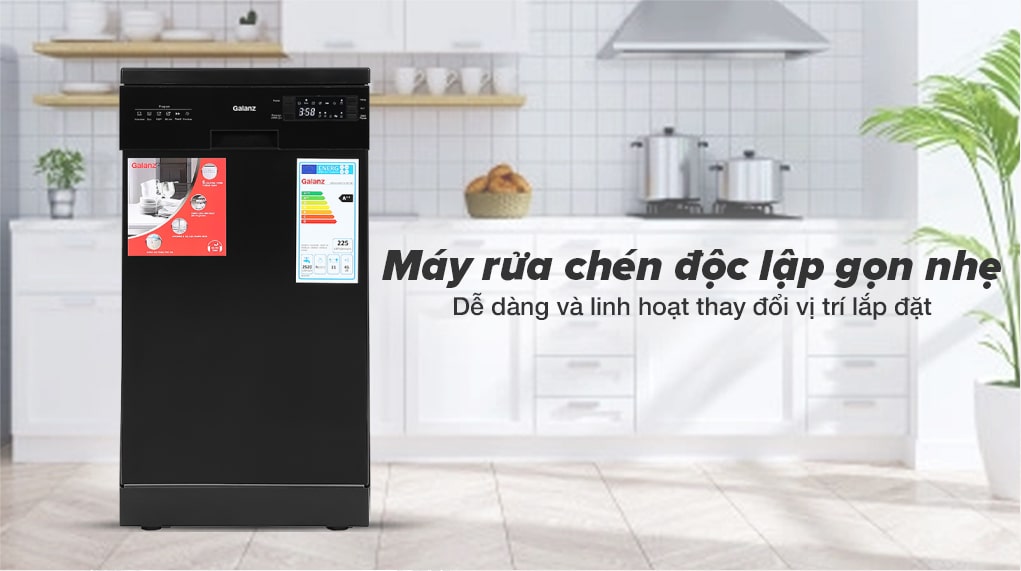 Máy rửa chén độc lập Galanz W45A3A401S-0E1(B) Máy rửa chén độc lập Galanz W45A3A401S-0E1(B)