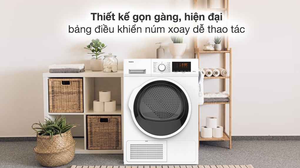 Máy sấy ngưng tụ 8 kg Galanz DC-80S5C Máy sấy ngưng tụ 8 kg Galanz DC-80S5C