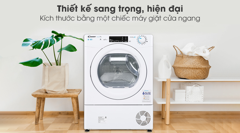 Máy sấy ngưng tụ Candy 10 Kg CSO C10TE-S Máy sấy ngưng tụ Candy 10 Kg CSO C10TE-S