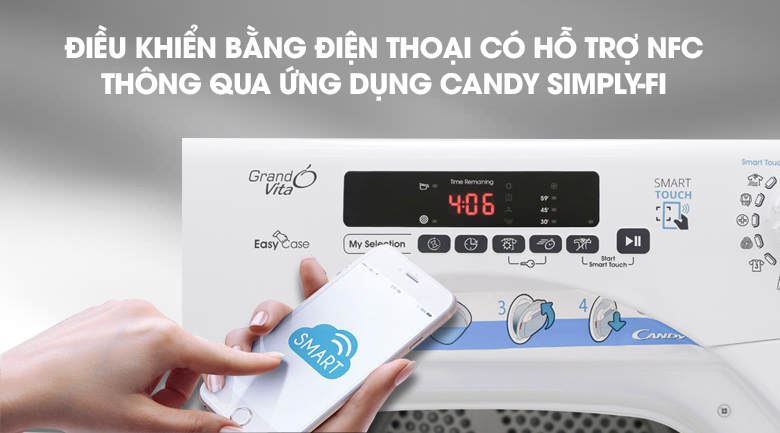 Máy sấy ngưng tụ Candy 9 Kg GVS C9DE-S Máy sấy ngưng tụ Candy 9 Kg GVS C9DE-S