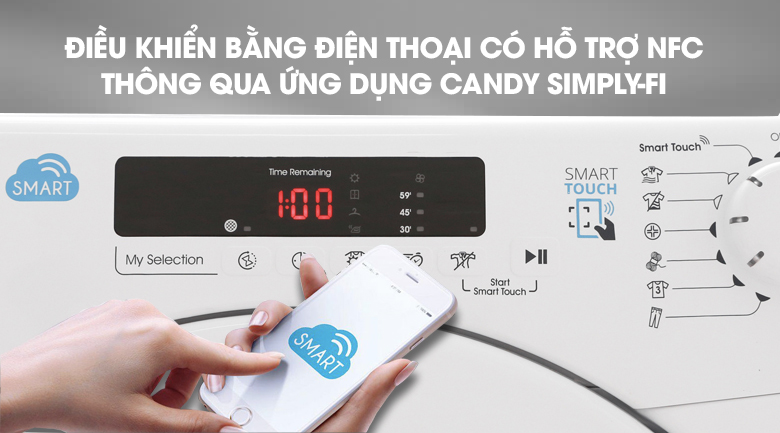 Máy sấy thông hơi Candy 9 Kg CS V9DF-S Máy sấy thông hơi Candy 9 Kg CS V9DF-S