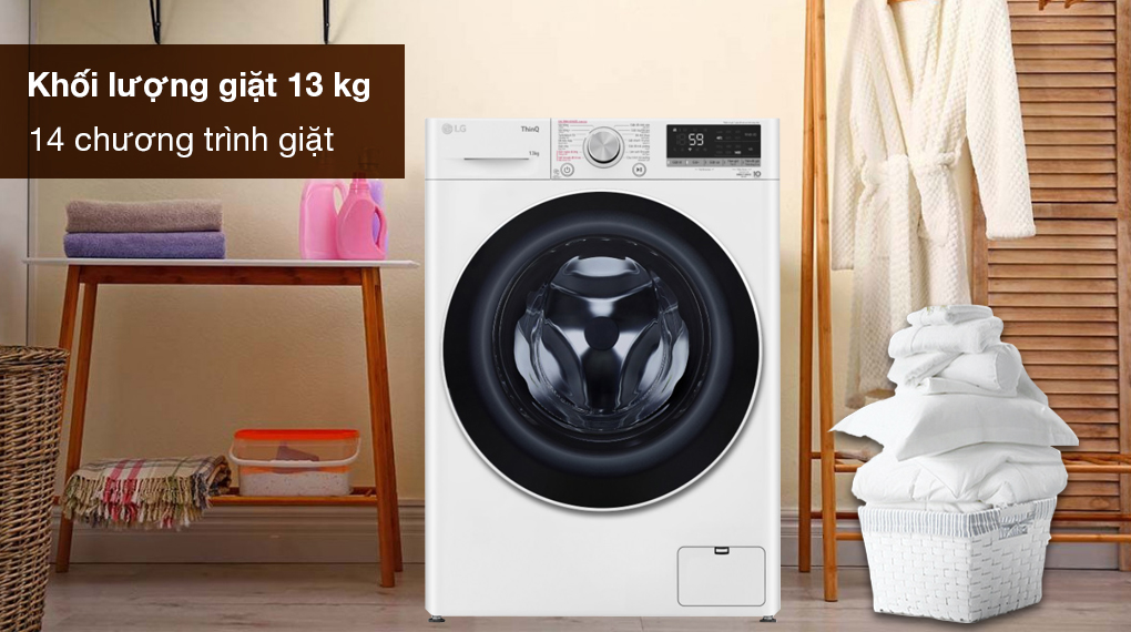 Máy giặt LG Inverter 13 kg FV1413S4W Máy giặt LG Inverter 13 kg FV1413S4W