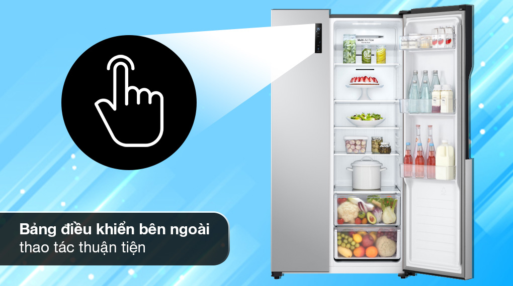 Tủ lạnh LG Inverter 519 lít GR-B256JDS Tủ lạnh LG Inverter 519 lít GR-B256JDS