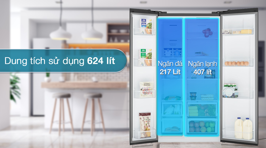 Tủ lạnh Electrolux Inverter 624 Lít ESE6600A-BVN Tủ lạnh Electrolux Inverter 624 Lít ESE6600A-BVN