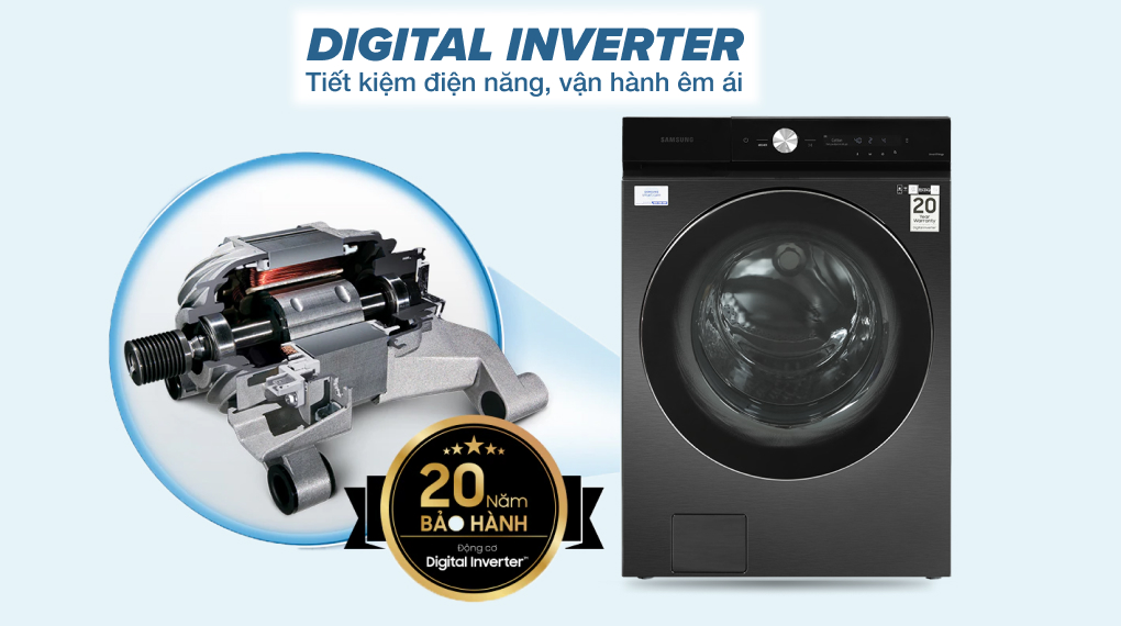 Máy giặt Samsung Bespoke AI Inverter 24 kg WF24B9600KV/SV Máy giặt Samsung Bespoke AI Inverter 24 kg WF24B9600KV/SV