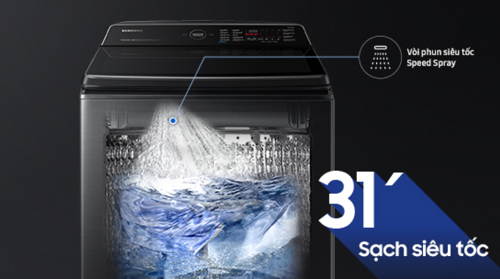 Máy giặt Samsung Inverter 12 kg WA12CG5886BVSV Máy giặt Samsung Inverter 12 kg WA12CG5886BVSV