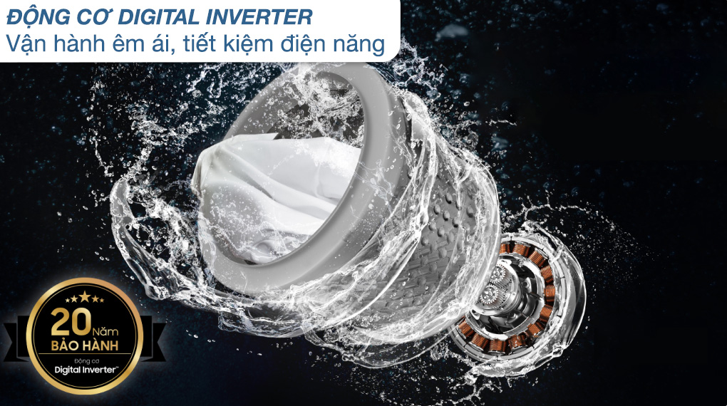 Máy giặt Samsung Inverter 12 kg WA12CG5886BVSV Máy giặt Samsung Inverter 12 kg WA12CG5886BVSV
