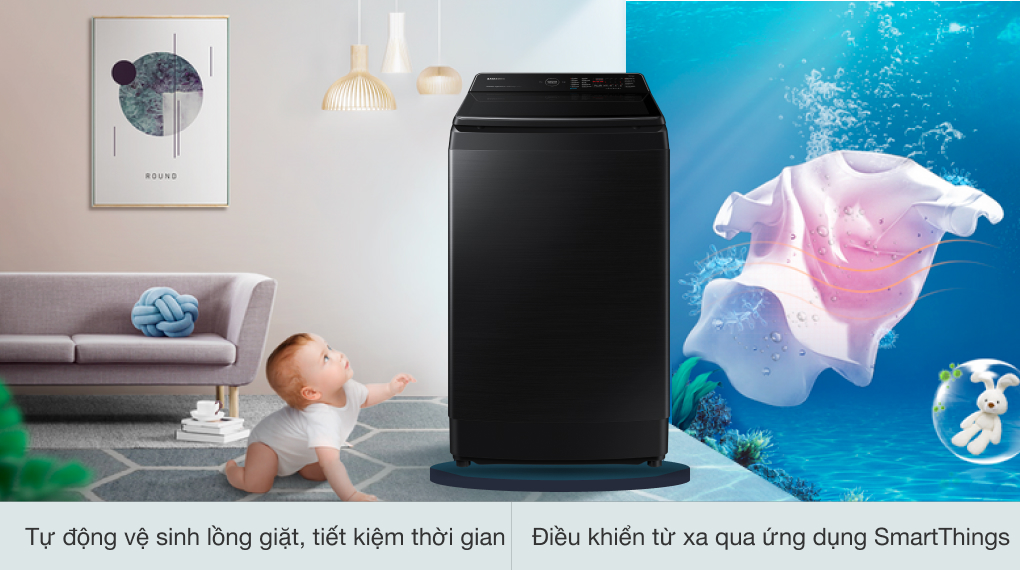 Máy giặt Samsung Inverter 12 kg WA12CG5886BVSV Máy giặt Samsung Inverter 12 kg WA12CG5886BVSV