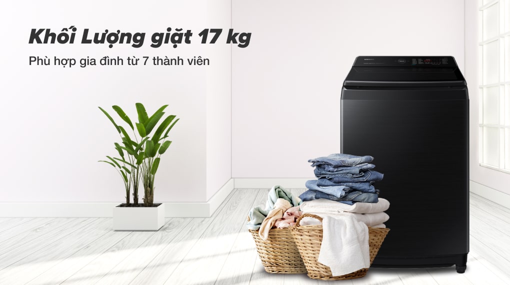 Máy giặt Samsung Inverter 17 kg WA17CG6886BVSV Máy giặt Samsung Inverter 17 kg WA17CG6886BVSV