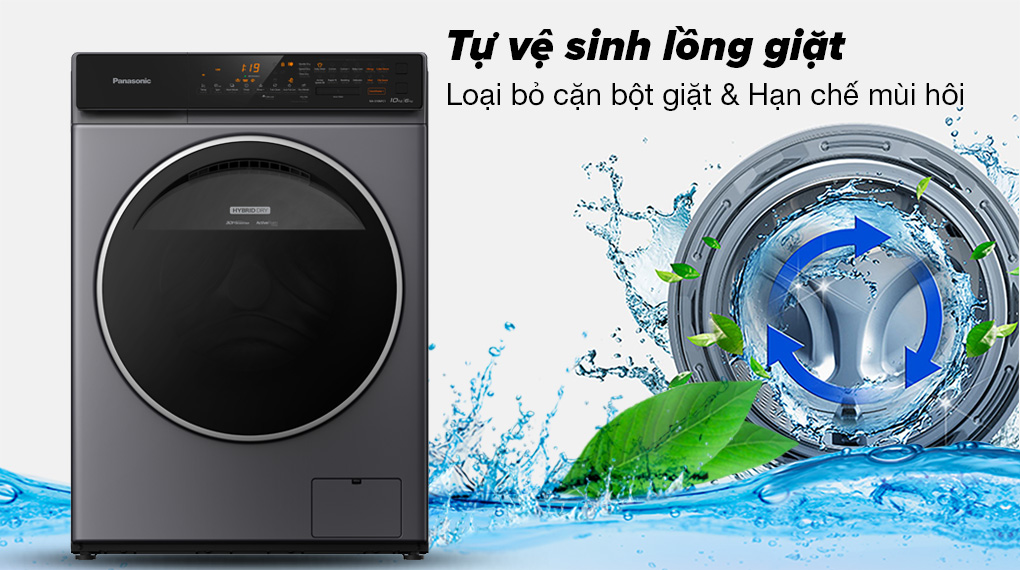 Máy giặt sấy Panasonic Inverter giặt 10 kg - sấy 6 kg NA-S106FC1LV Máy giặt sấy Panasonic Inverter giặt 10 kg - sấy 6 kg NA-S106FC1LV