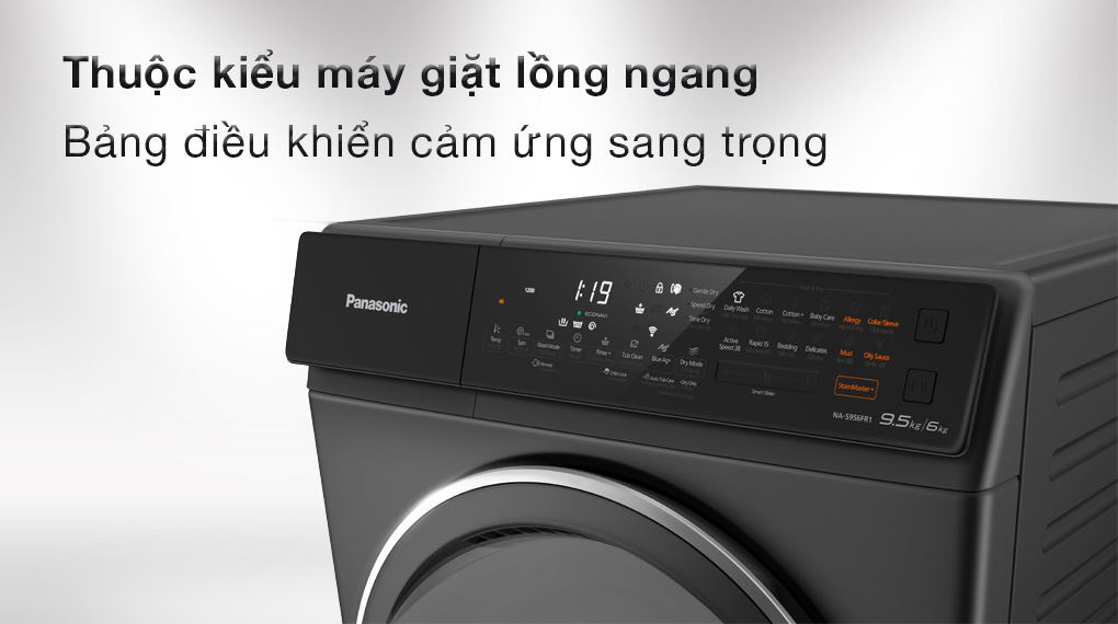 Máy giặt sấy Panasonic Inverter giặt 9.5 kg - sấy 6 kg NA-S956FR1BV Máy giặt sấy Panasonic Inverter giặt 9.5 kg - sấy 6 kg NA-S956FR1BV