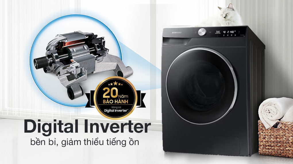 Máy giặt sấy Samsung AI Inverter 14kg WD14TP44DSB/SV Máy giặt sấy Samsung AI Inverter 14kg WD14TP44DSB/SV