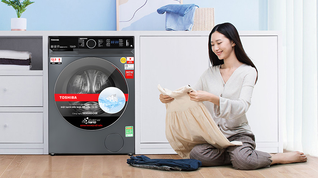 Máy giặt sấy Toshiba Inverter giặt 12.5 kg - sấy 8 kg TWD-BM135GF4V(MG) Máy giặt sấy Toshiba Inverter giặt 12.5 kg - sấy 8 kg TWD-BM135GF4V(MG)