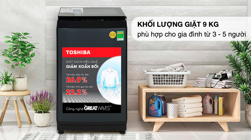 Máy giặt Toshiba 9 kg AW-M1000FV(MK) Máy giặt Toshiba 9 kg AW-M1000FV(MK)