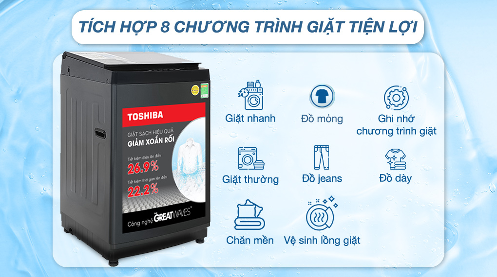 Máy giặt Toshiba Inverter 10 kg AW-DM1100JV(MK) Máy giặt Toshiba Inverter 10 kg AW-DM1100JV(MK)