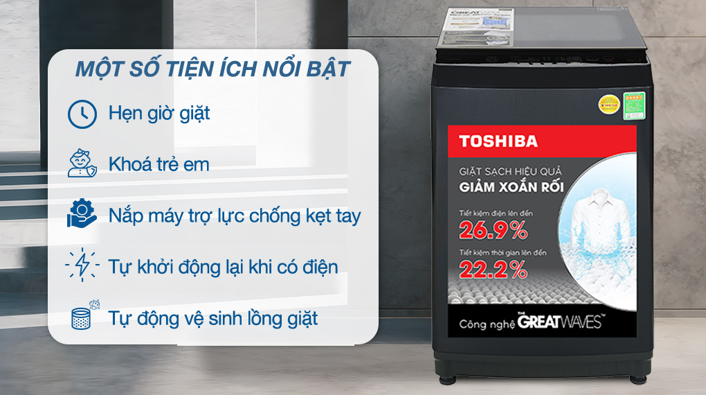 Máy giặt Toshiba Inverter 10 kg AW-DM1100JV(MK) Máy giặt Toshiba Inverter 10 kg AW-DM1100JV(MK)