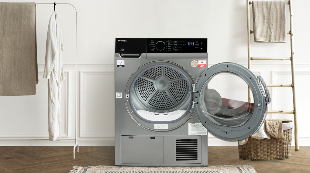 Máy sấy ngưng tụ Toshiba 8 kg TD-K90MEV(SK) Máy sấy ngưng tụ Toshiba 8 kg TD-K90MEV(SK)