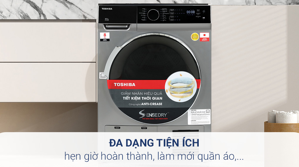 Máy sấy ngưng tụ Toshiba 8 kg TD-K90MEV(SK) Máy sấy ngưng tụ Toshiba 8 kg TD-K90MEV(SK)