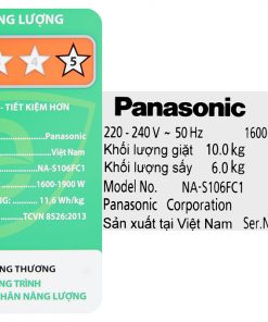 Say Panasonic Inverter 10 Kg Na S106fc1lv 9
