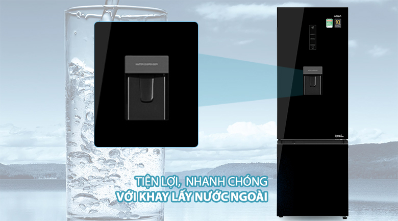 Tủ lạnh Aqua Inverter 320 lít AQR-B379MA(WGB) Tủ lạnh Aqua Inverter 320 lít AQR-B379MA(WGB)