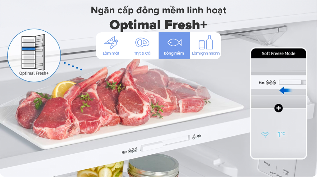 Tủ lạnh Samsung Inverter 460 lít Bespoke RT47CB66868ASV Tủ lạnh Samsung Inverter 460 lít Bespoke RT47CB66868ASV