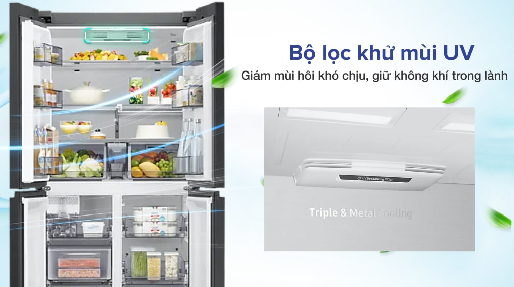 Tủ lạnh Samsung Inverter 599 lít Multi Door Bespoke RF60A91R177/SV Tủ lạnh Samsung Inverter 599 lít Multi Door Bespoke RF60A91R177/SV