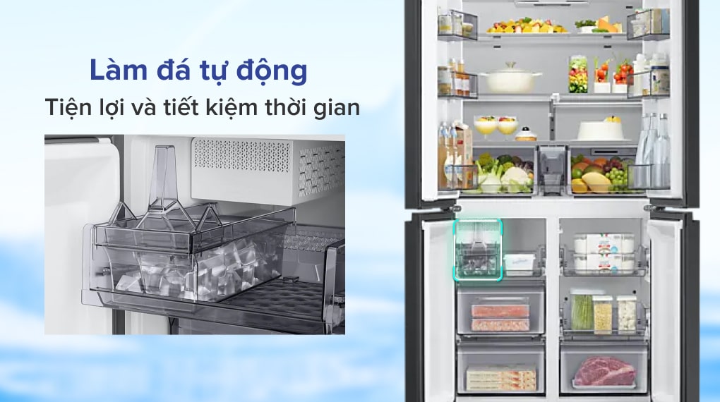 Tủ lạnh Samsung Inverter 599 lít Multi Door Bespoke RF60A91R177/SV Tủ lạnh Samsung Inverter 599 lít Multi Door Bespoke RF60A91R177/SV