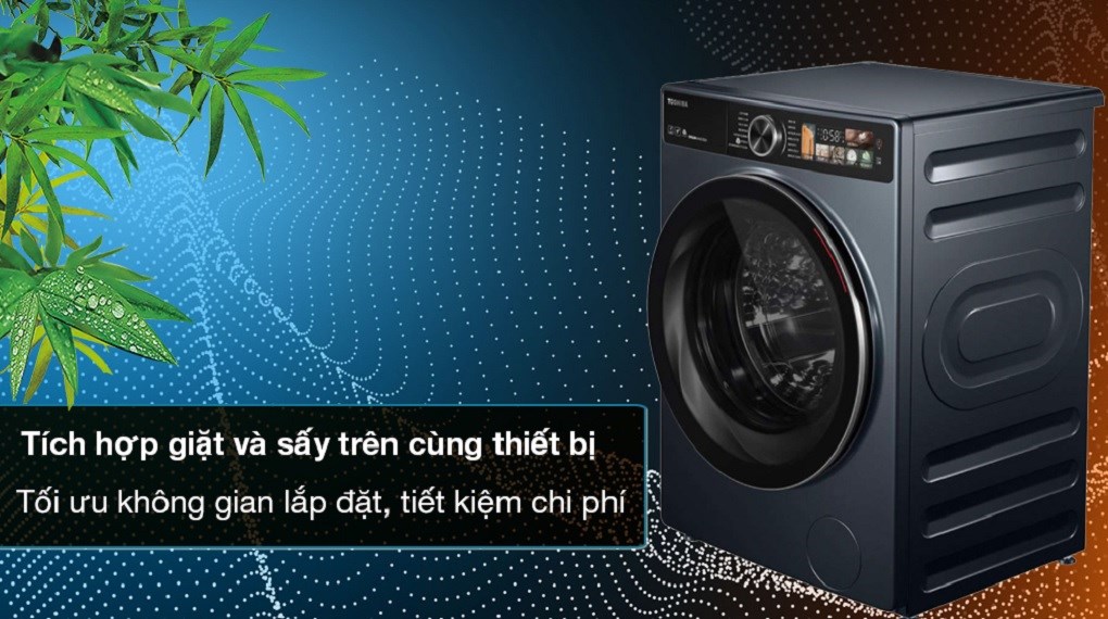 Máy giặt sấy Toshiba Inverter giặt 10,5 kg - sấy 7 kg TWD-T25BZU115MWV(MG) Máy giặt sấy Toshiba Inverter giặt 10,5 kg - sấy 7 kg TWD-T25BZU115MWV(MG)
