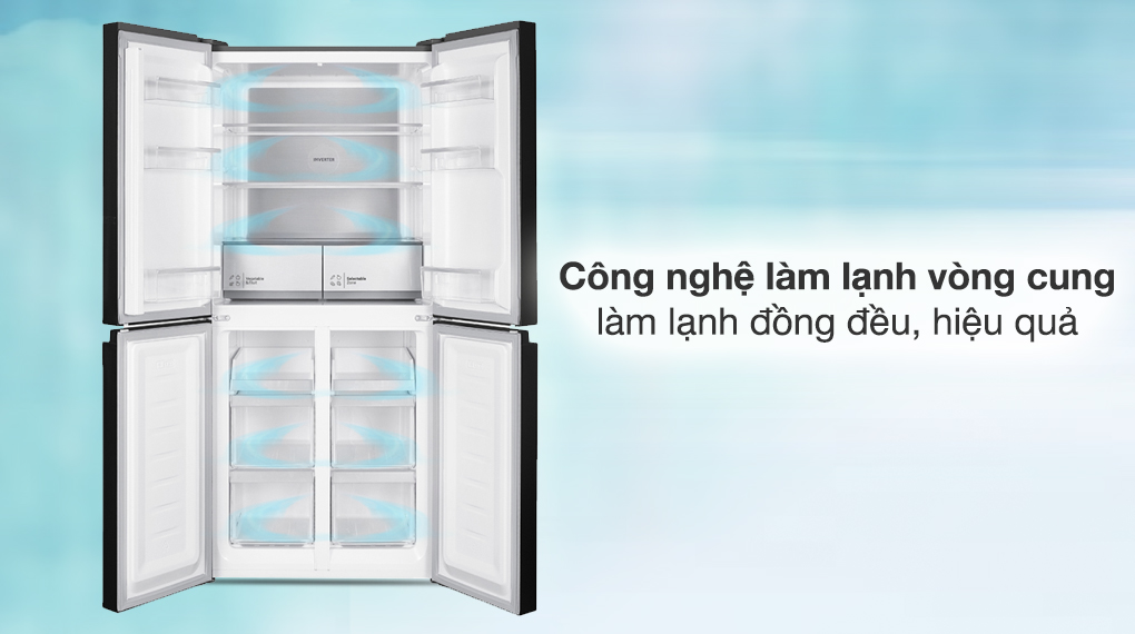 Tủ lạnh Hitachi Inverter 466 lít Multi Door HR4N7522DSDXVN Tủ lạnh Hitachi Inverter 466 lít Multi Door HR4N7522DSDXVN