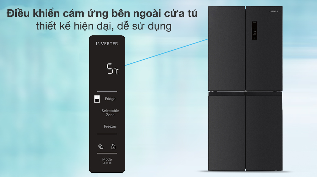 Tủ lạnh Hitachi Inverter 466 lít Multi Door HR4N7522DSDXVN Tủ lạnh Hitachi Inverter 466 lít Multi Door HR4N7522DSDXVN