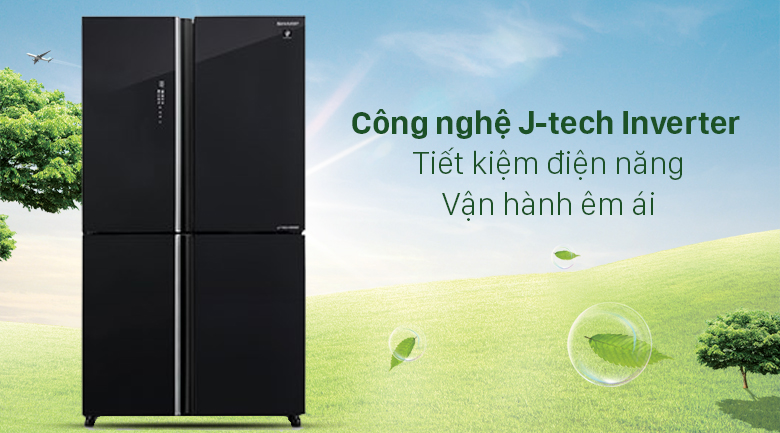 Tủ lạnh Sharp Inverter 572 lít Multi Door SJ-FXP640VG-BK Tủ lạnh Sharp Inverter 572 lít Multi Door SJ-FXP640VG-BK