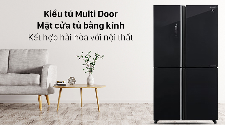 Tủ lạnh Sharp Inverter 572 lít Multi Door SJ-FXP640VG-BK Tủ lạnh Sharp Inverter 572 lít Multi Door SJ-FXP640VG-BK