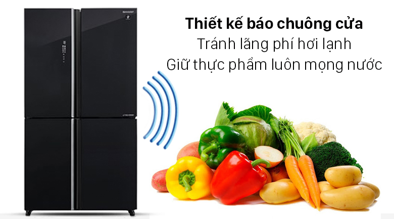 Tủ lạnh Sharp Inverter 572 lít Multi Door SJ-FXP640VG-BK Tủ lạnh Sharp Inverter 572 lít Multi Door SJ-FXP640VG-BK